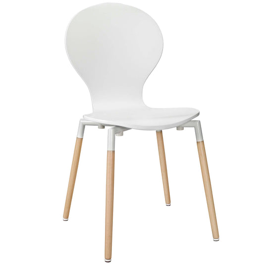 Zenflow Dining Wood Side Chair, White