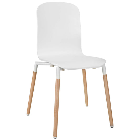 Synthesia Dining Wood Side Chair, White