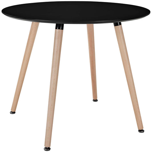 Nascence Round Dining Table, Black