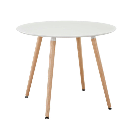 Nascence Round Dining Table, White
