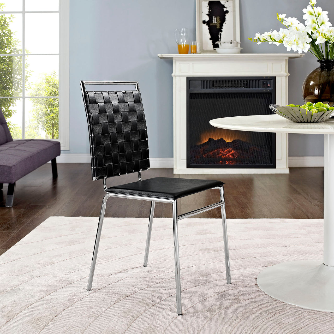 Weave Dining Chair, Black