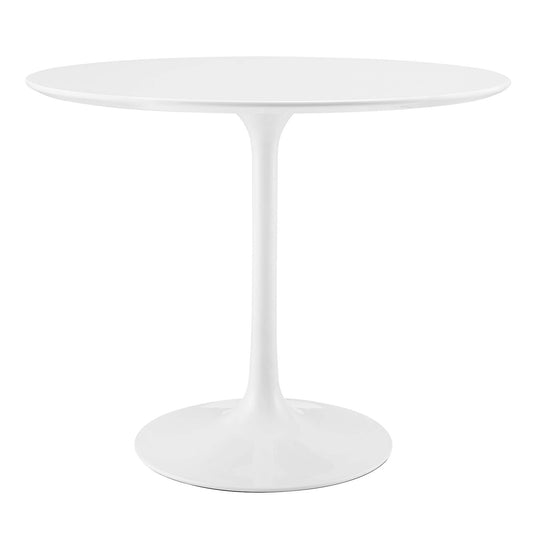 Ensemble Round Dining Table, Small, White