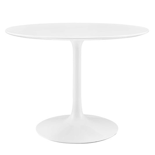 Ensemble Round Dining Table, Medium, White