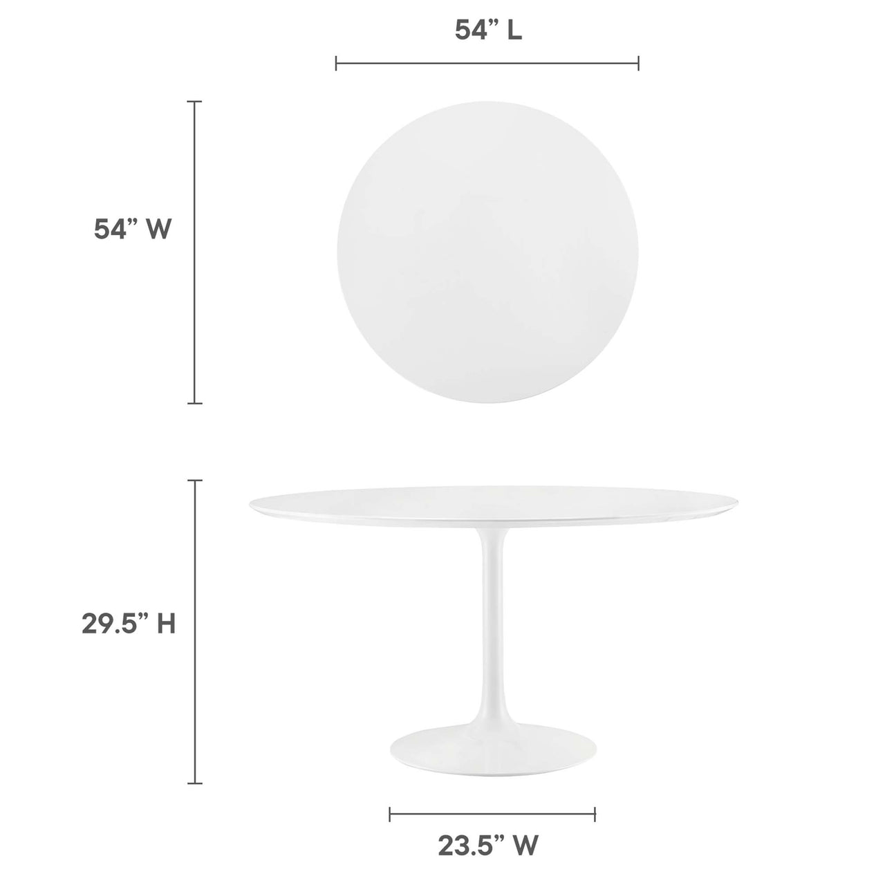 Ensemble Round Dining Table, Extra Large, White