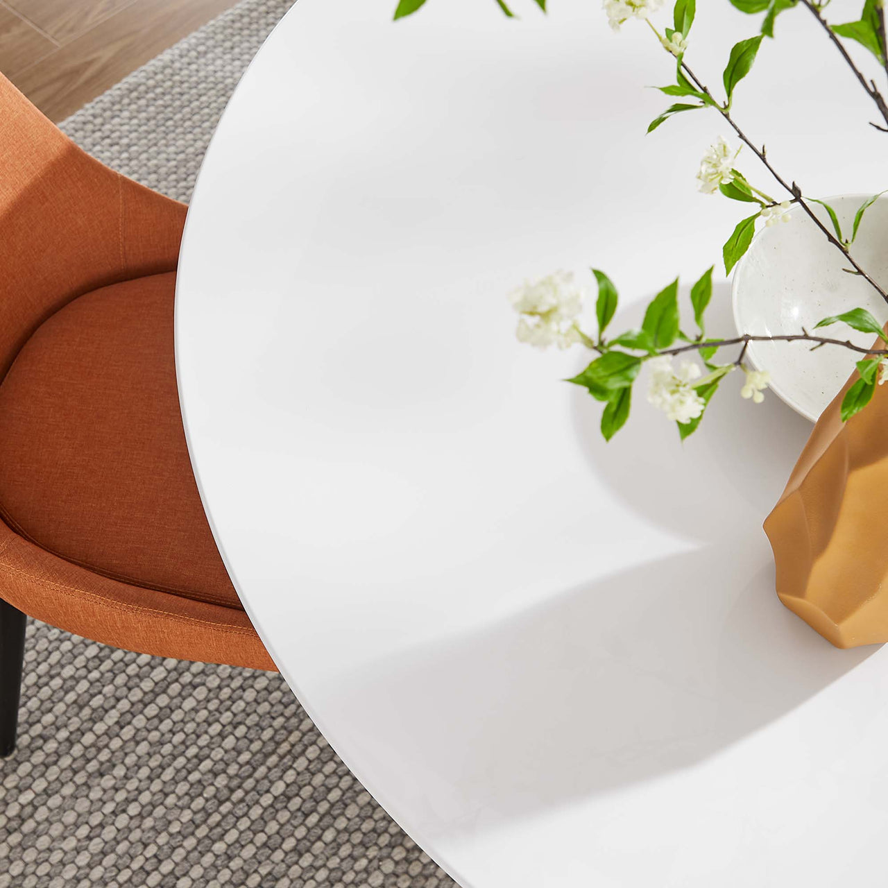 Ensemble Round Dining Table, Extra Large, White