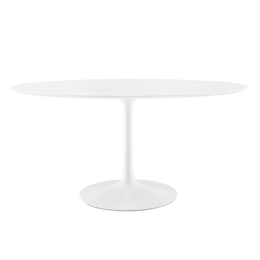 Ensemble Oval Dining Table, Large, White