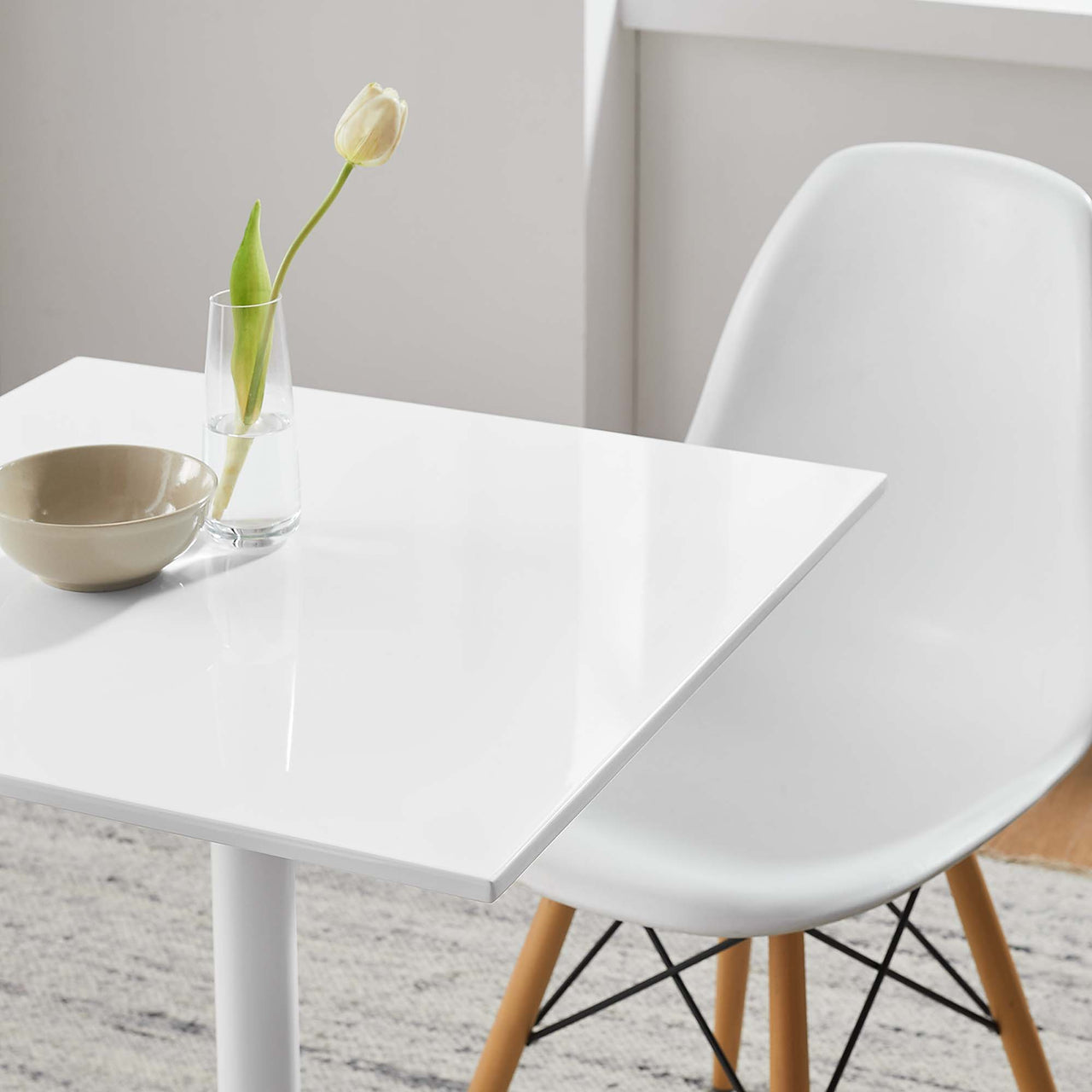 Ensemble Square Dining Table, Extra Small, White