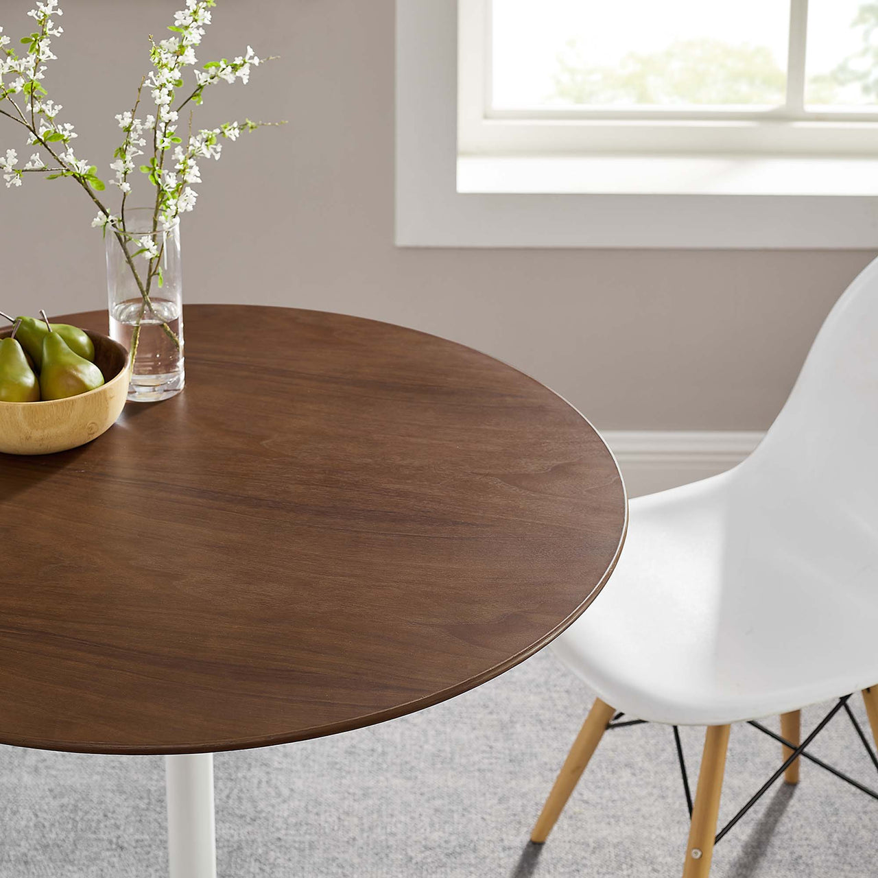Ensemble Round Dining Table, Small, Walnut