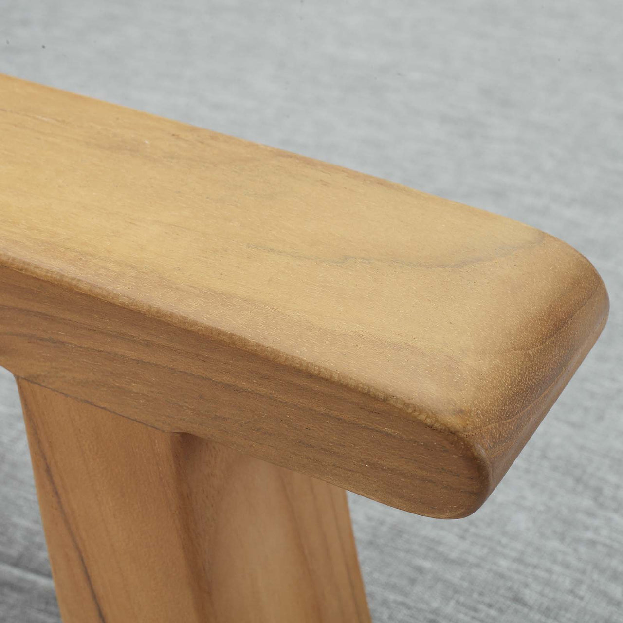 Shorehaven Alfresco Loveseat, Natural Wood & Gray