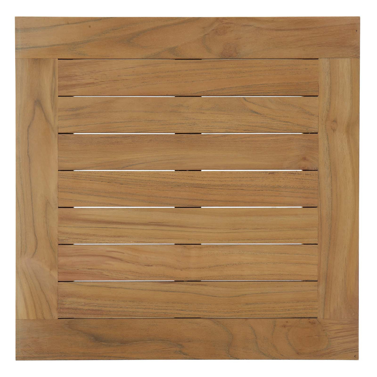 Marina Outdoor Patio Teak Side Table, Natural Wood
