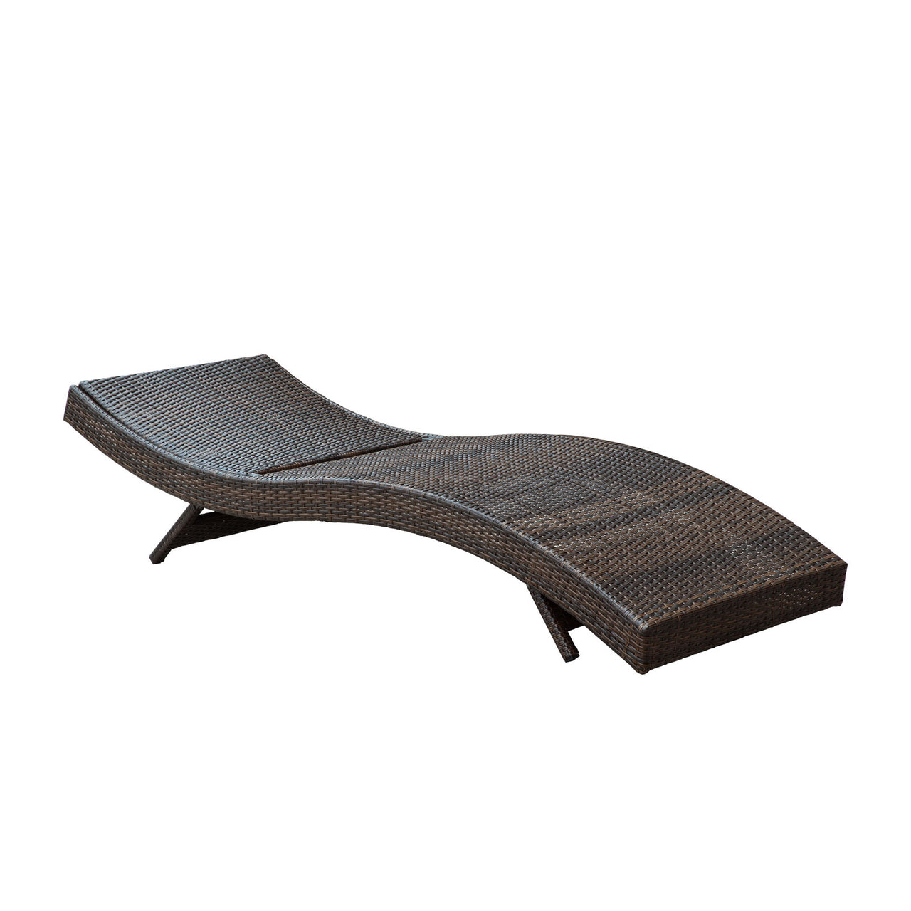 Peer Outdoor Patio Chaise Set of 2, Brown & White