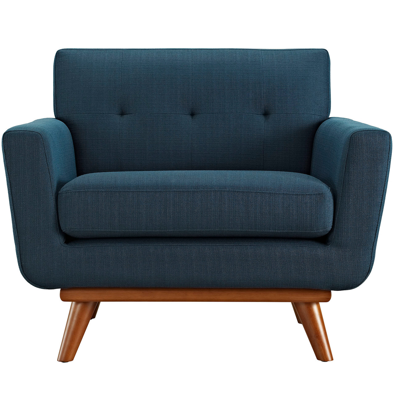 Engage Upholstered Fabric Armchair, Azure