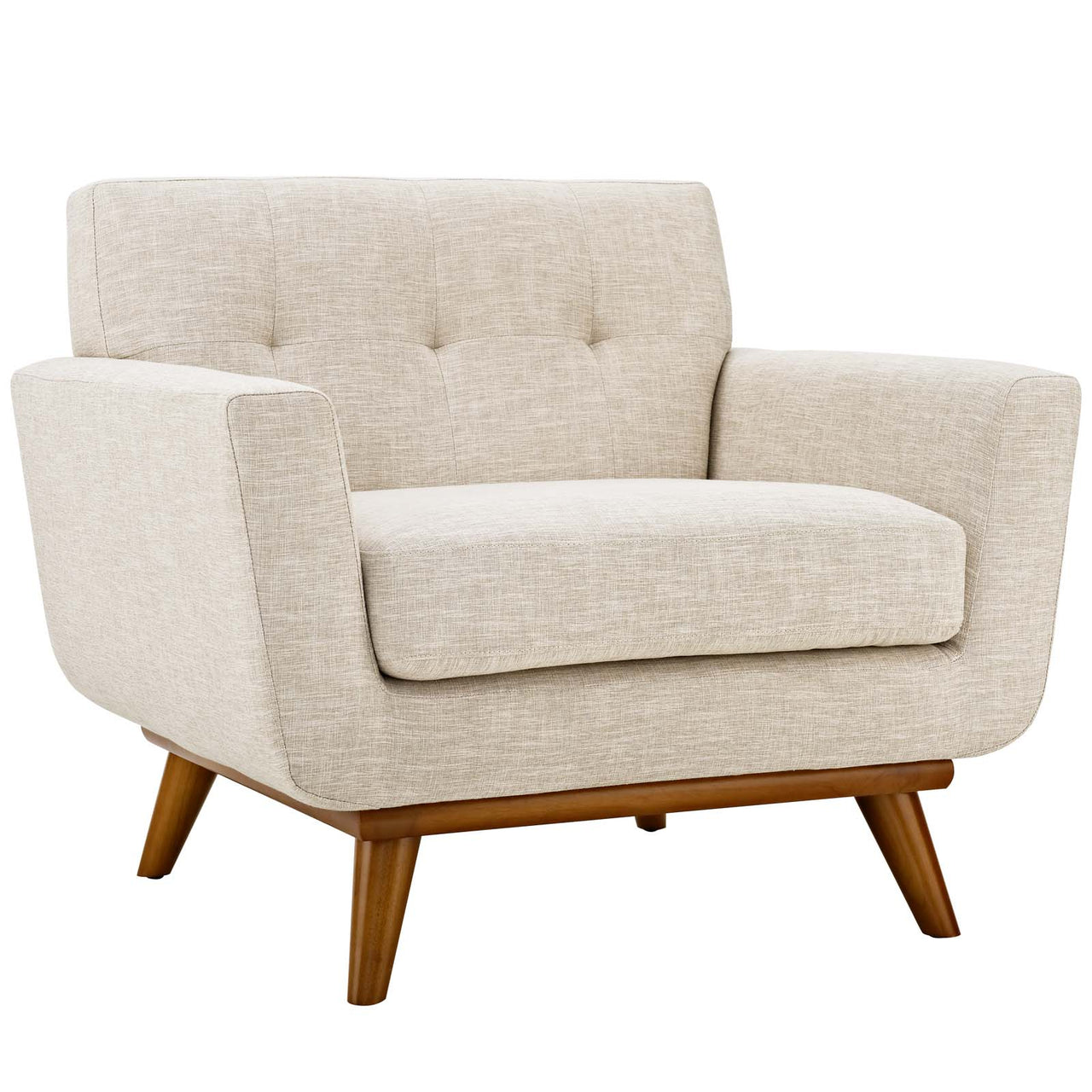 Rendezvous Textured Fabric Armchair, Beige