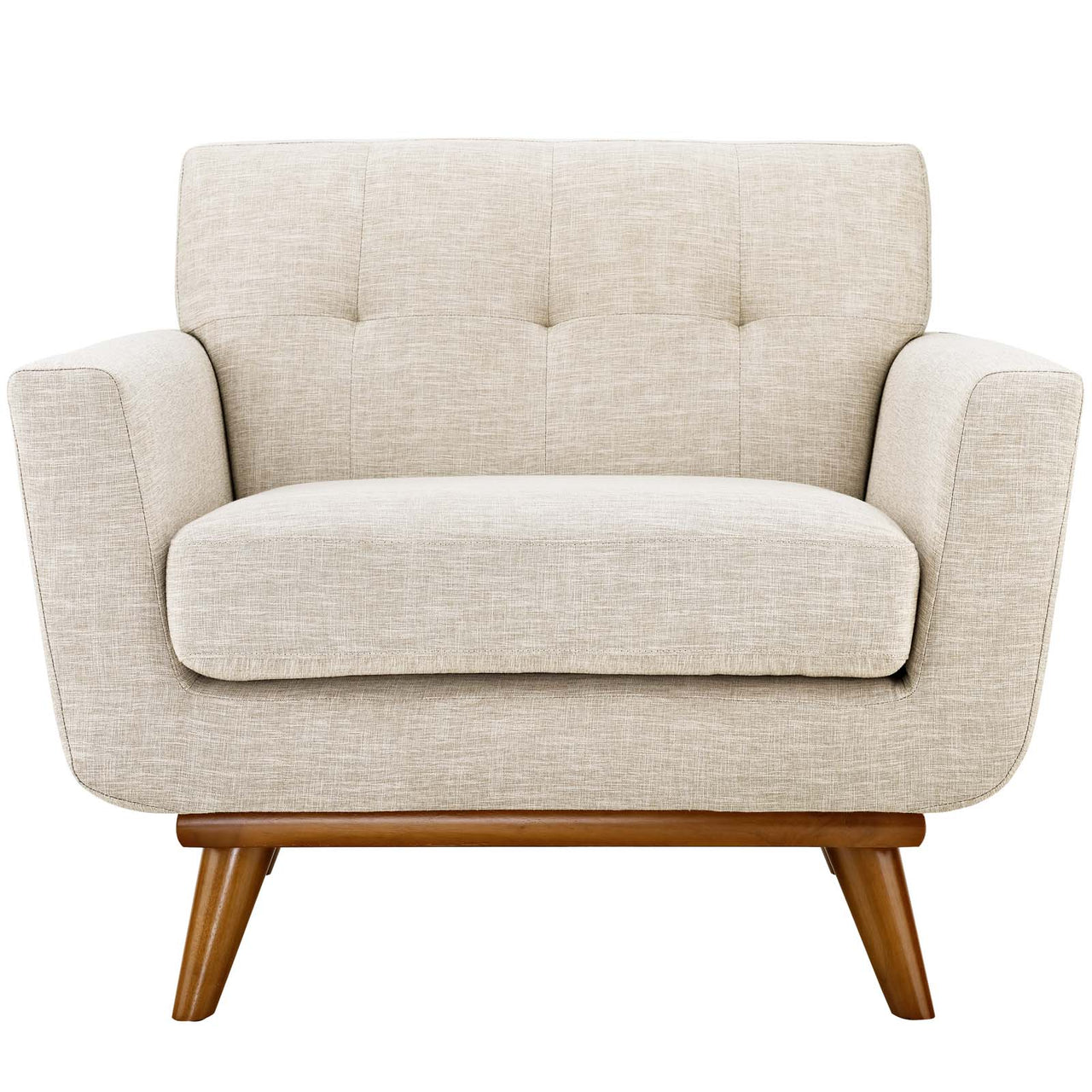 Rendezvous Textured Fabric Armchair, Beige