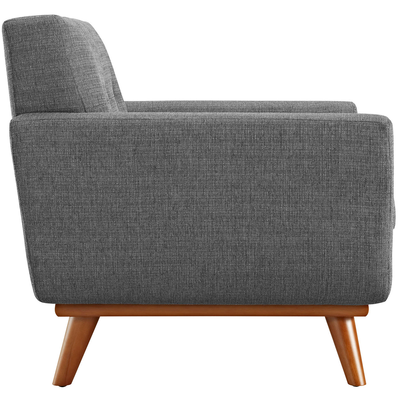 Engage Upholstered Fabric Armchair, Gray