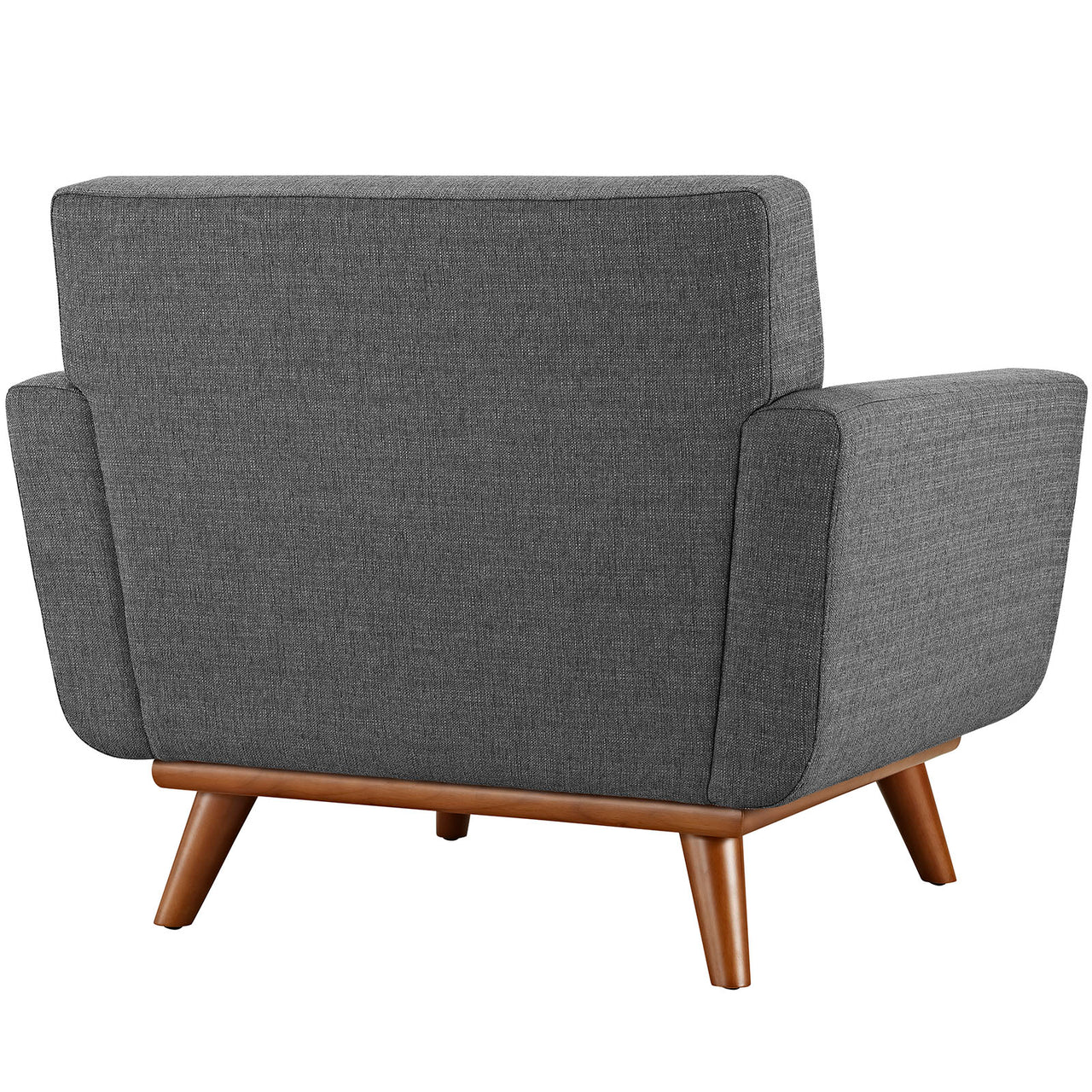 Engage Upholstered Fabric Armchair, Gray