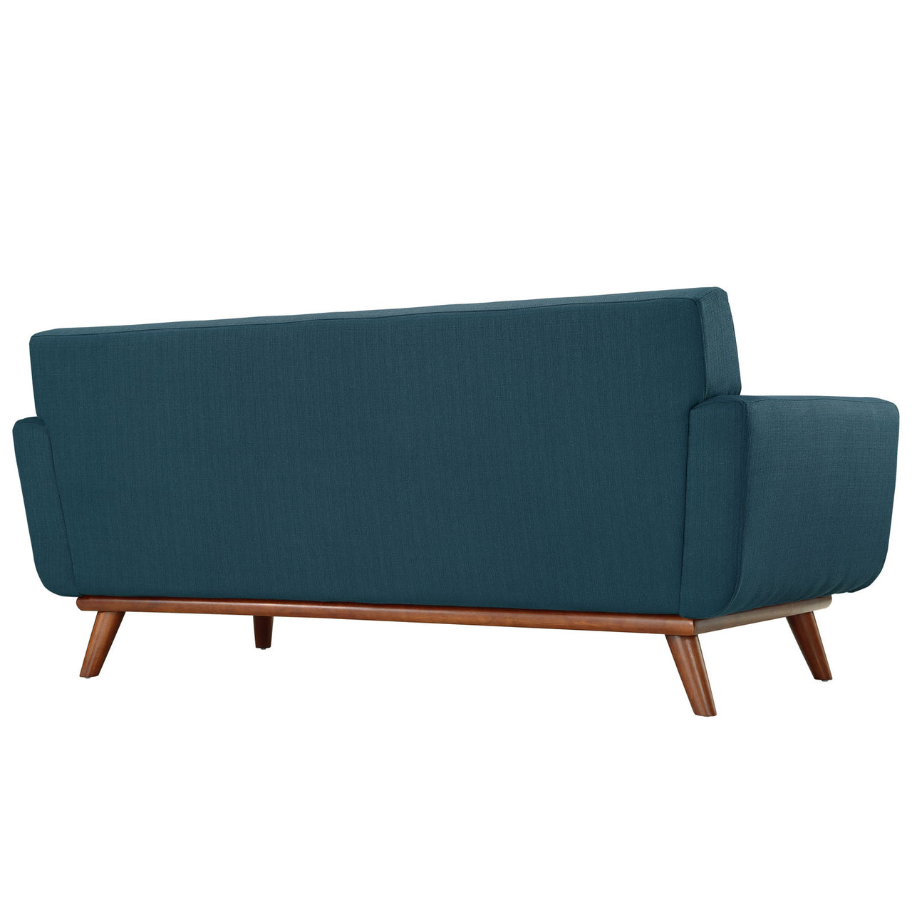 Engage Upholstered Fabric Loveseat, Azure