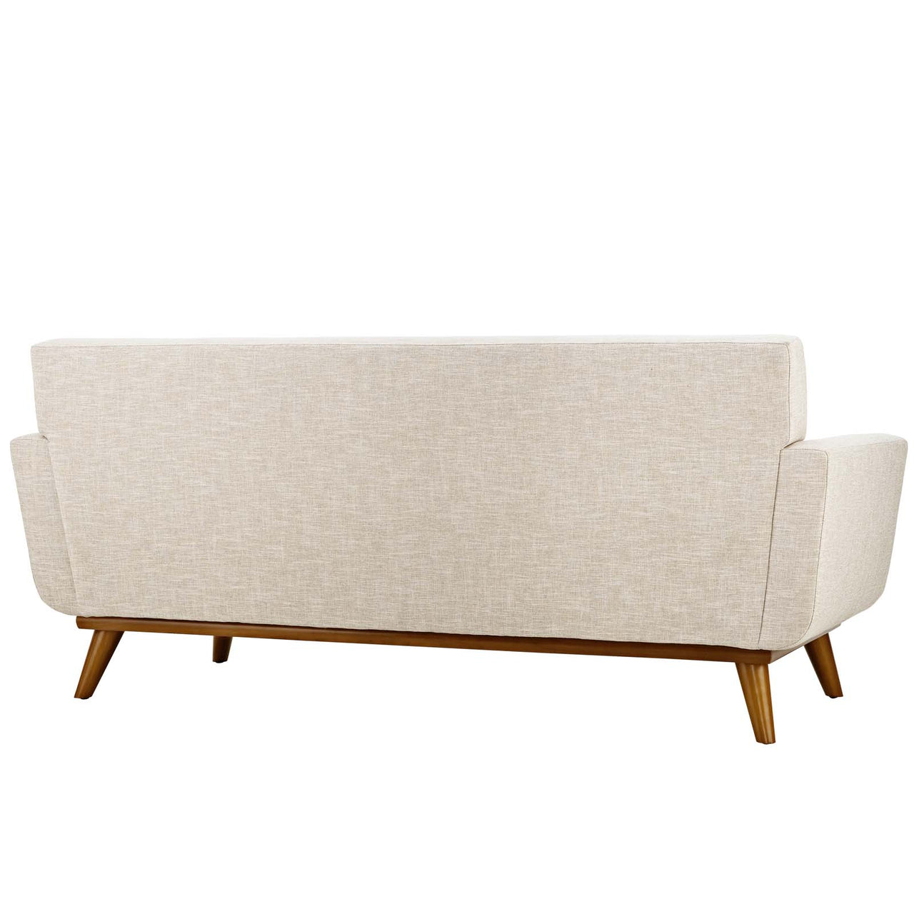 Rendezvous Textured Fabric Loveseat, Beige