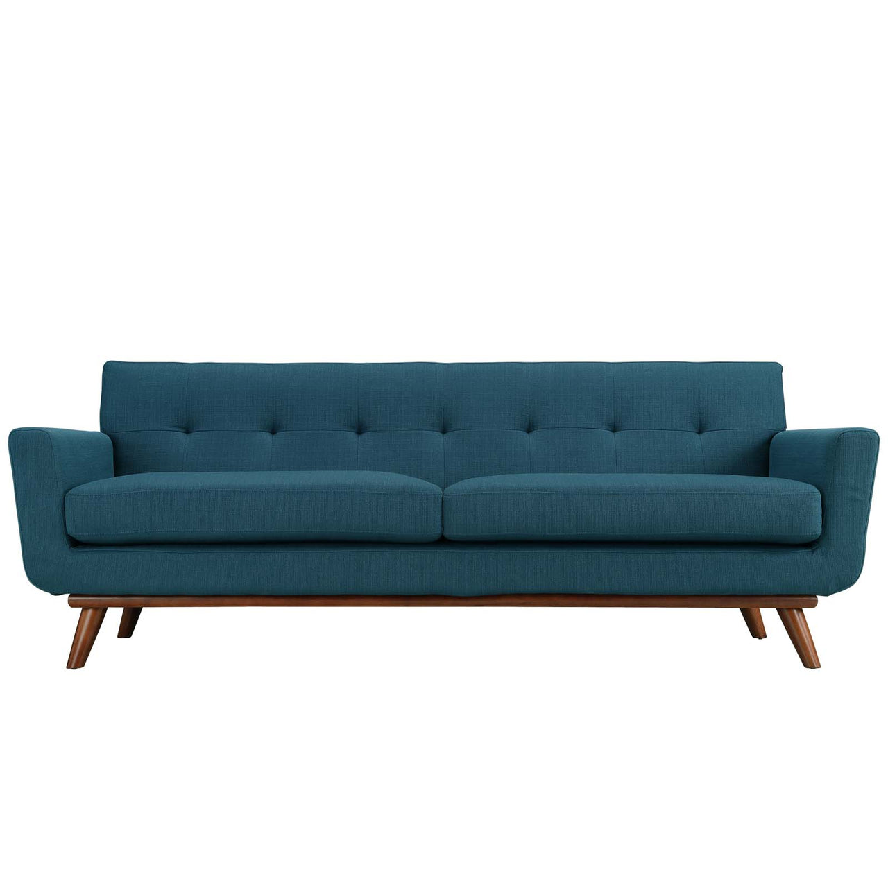 Rendezvous Textured Fabric Sofa, Azure
