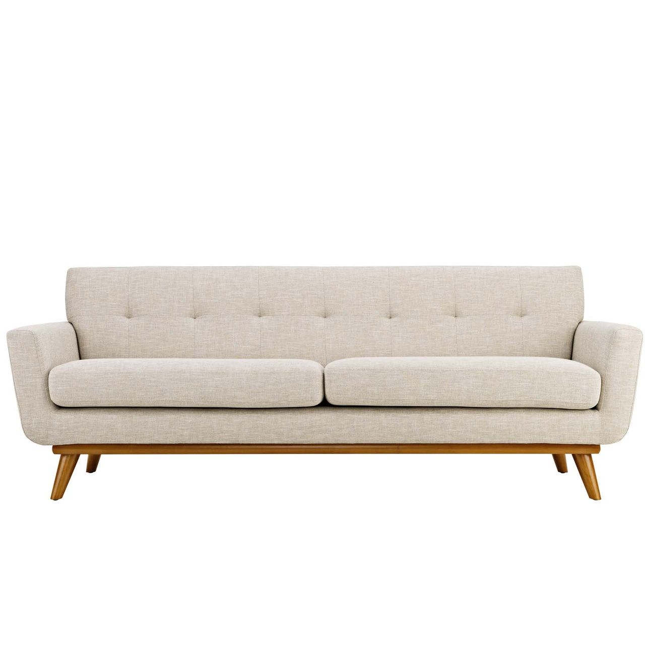 Rendezvous Textured Fabric Sofa, Beige