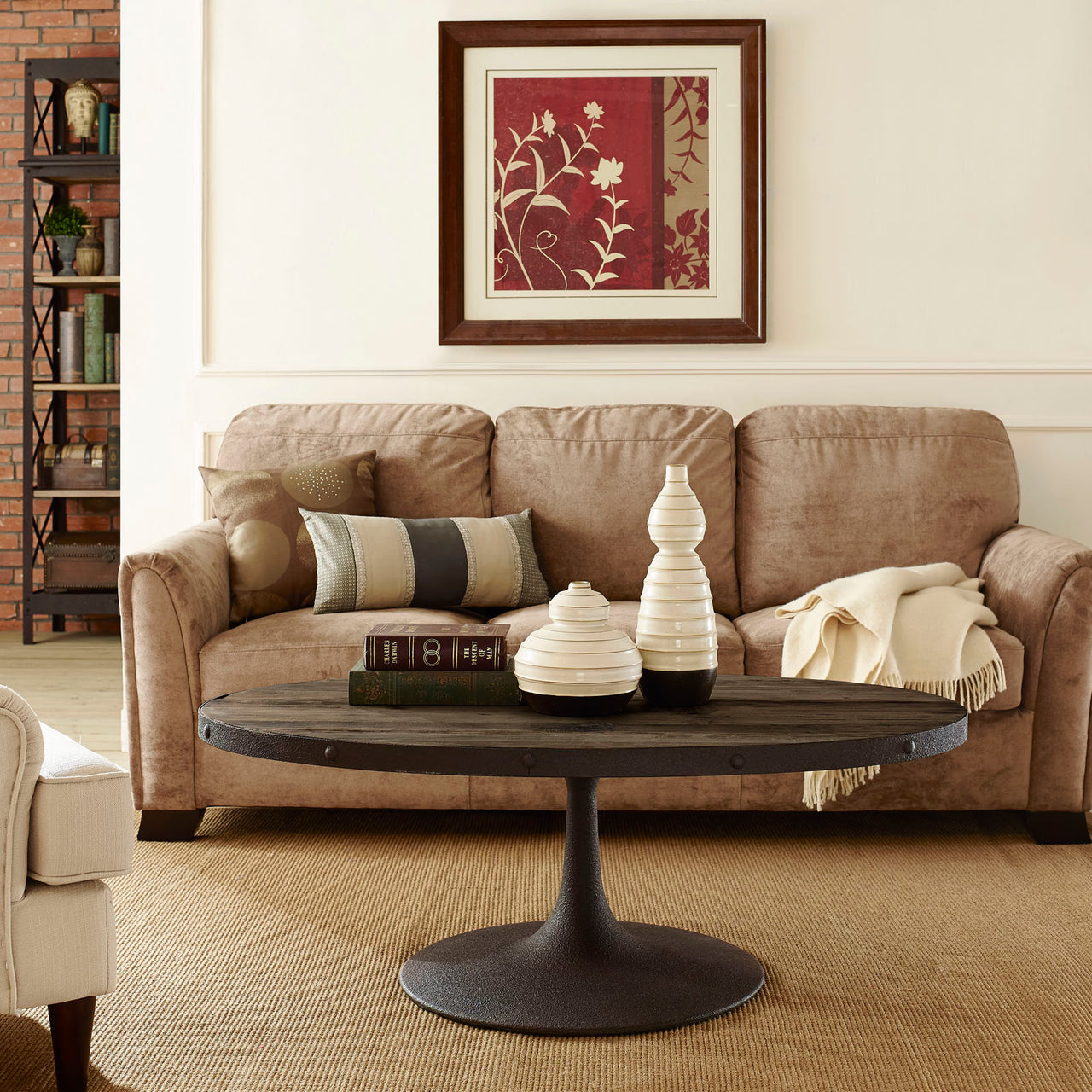 Drive Wood Top Coffee Table, Brown