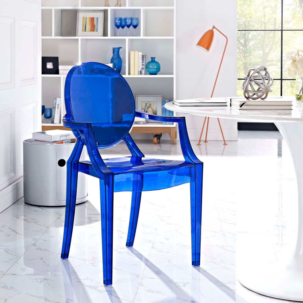 Casper Dining Armchair, Blue