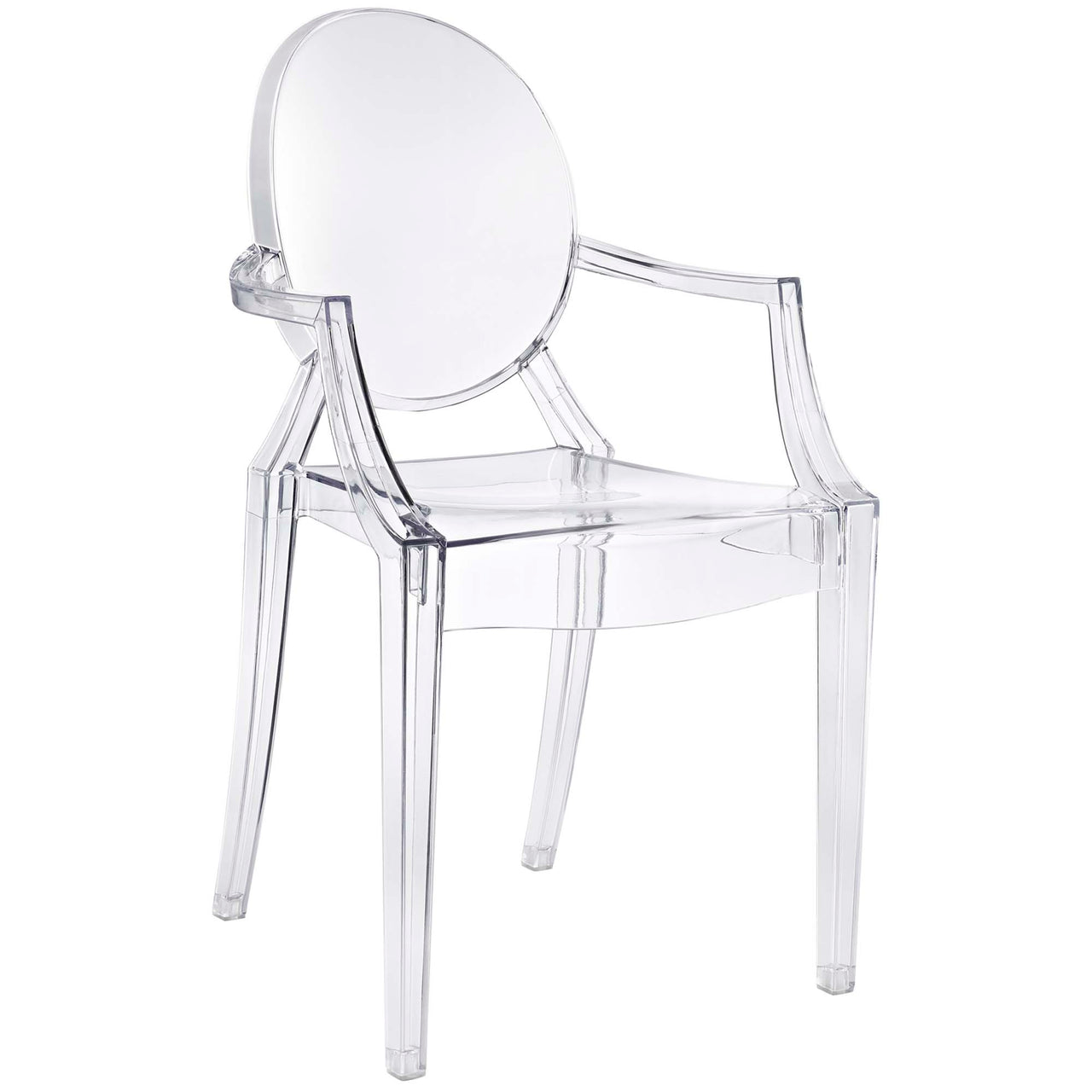 Casper Dining Armchair, Clear
