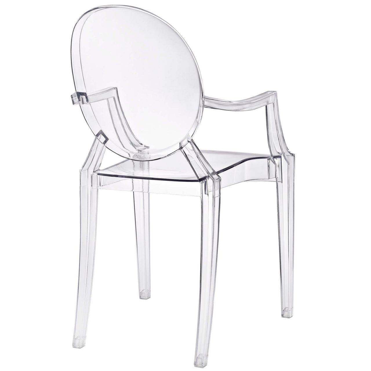Casper Dining Armchair, Clear