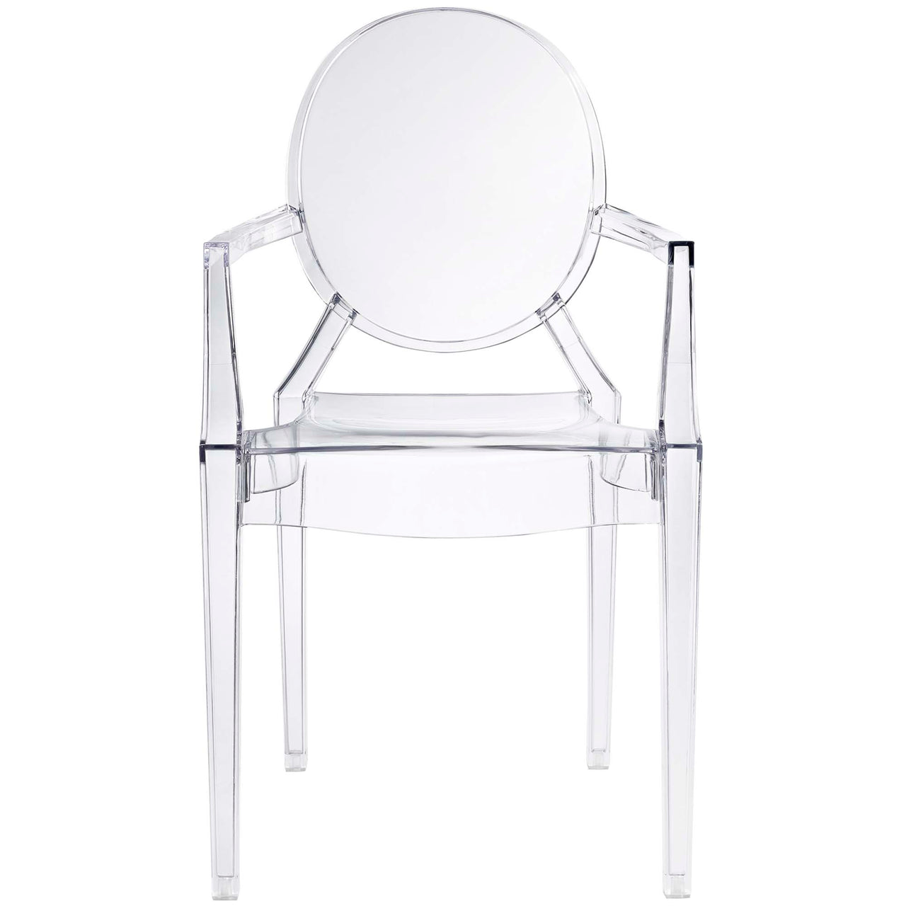 Casper Dining Armchair, Clear