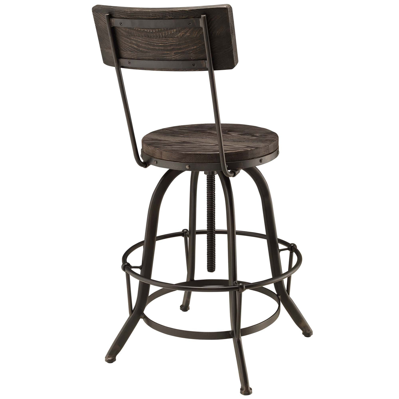 Procure Wood Bar Stool, Black