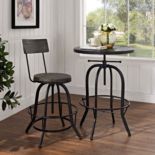 Embark Wood Bar Stool, Black