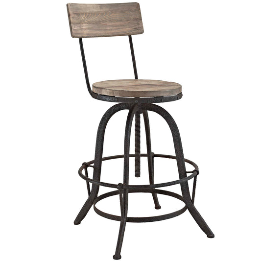 Embark Wood Bar Stool, Brown