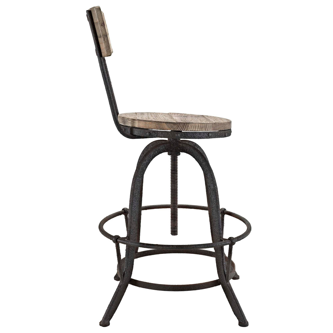Embark Wood Bar Stool, Brown