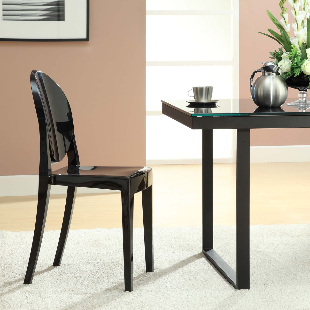 Casper Dining Side Chair, Black