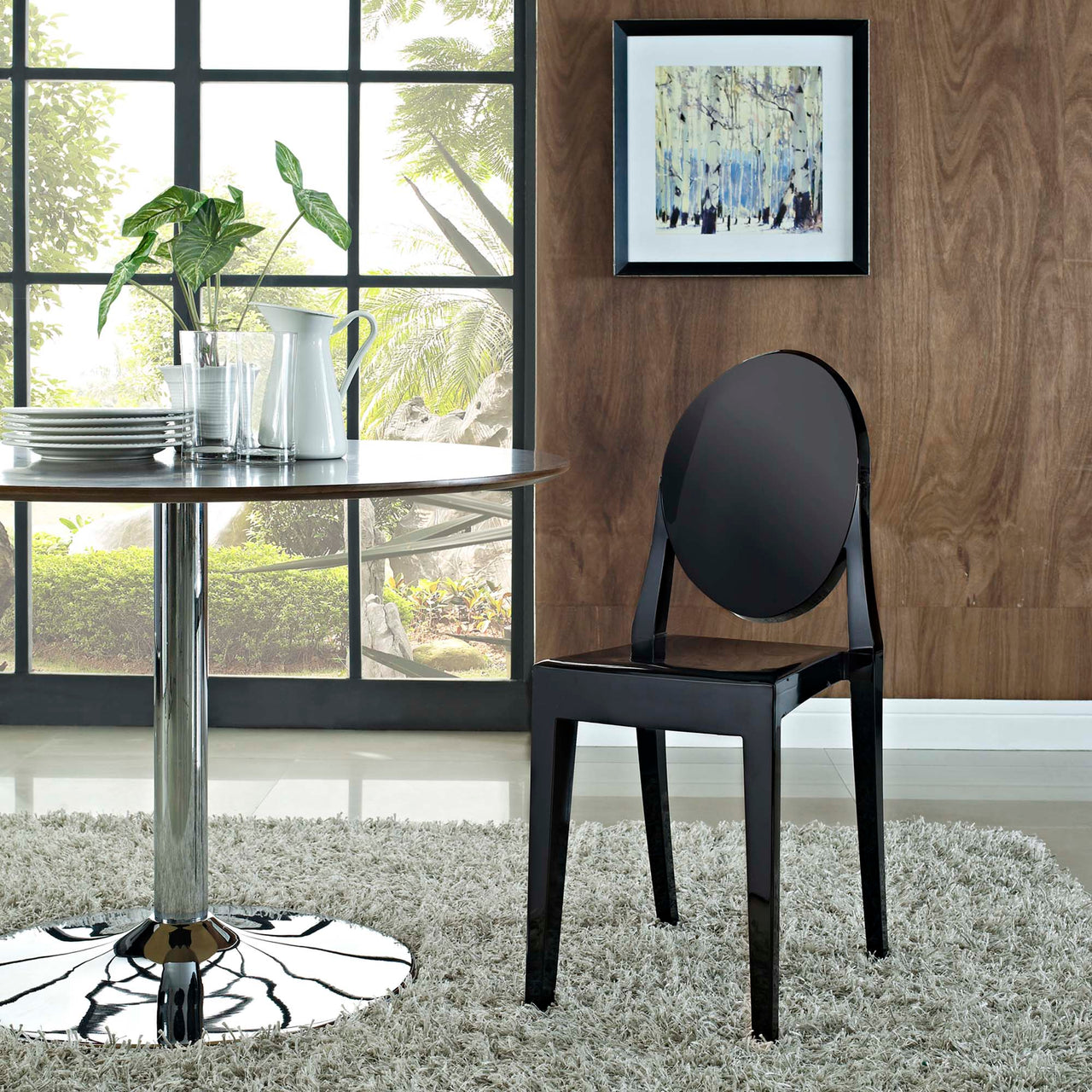 Casper Dining Side Chair, Black