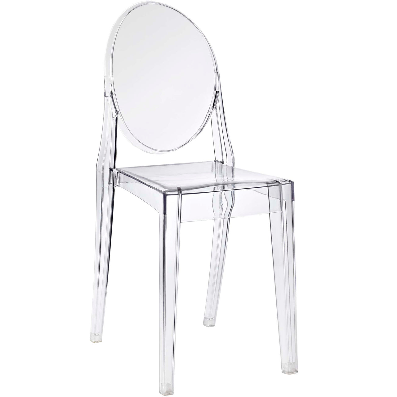 Casper Dining Side Chair, Clear