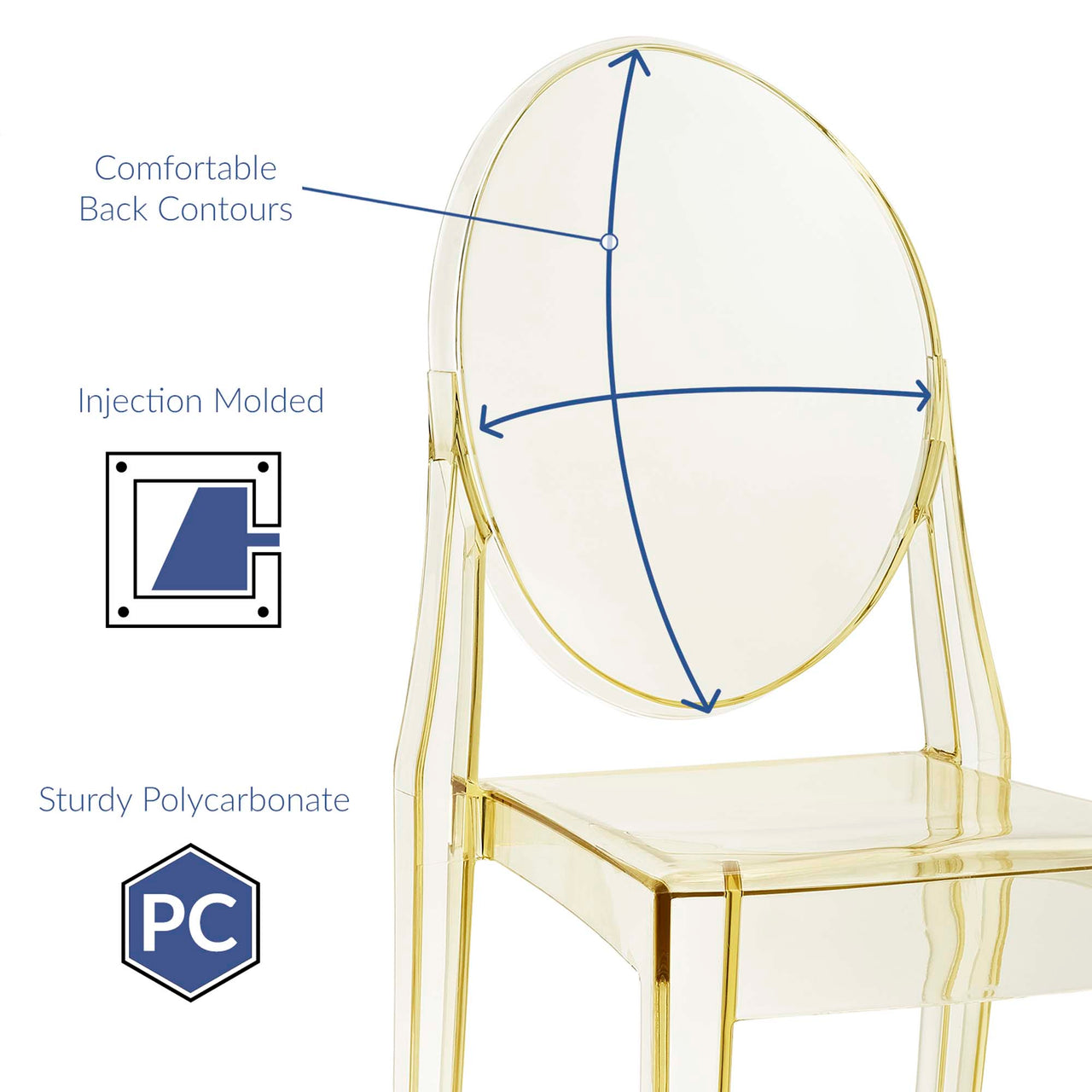 Casper Dining Side Chair, Yellow