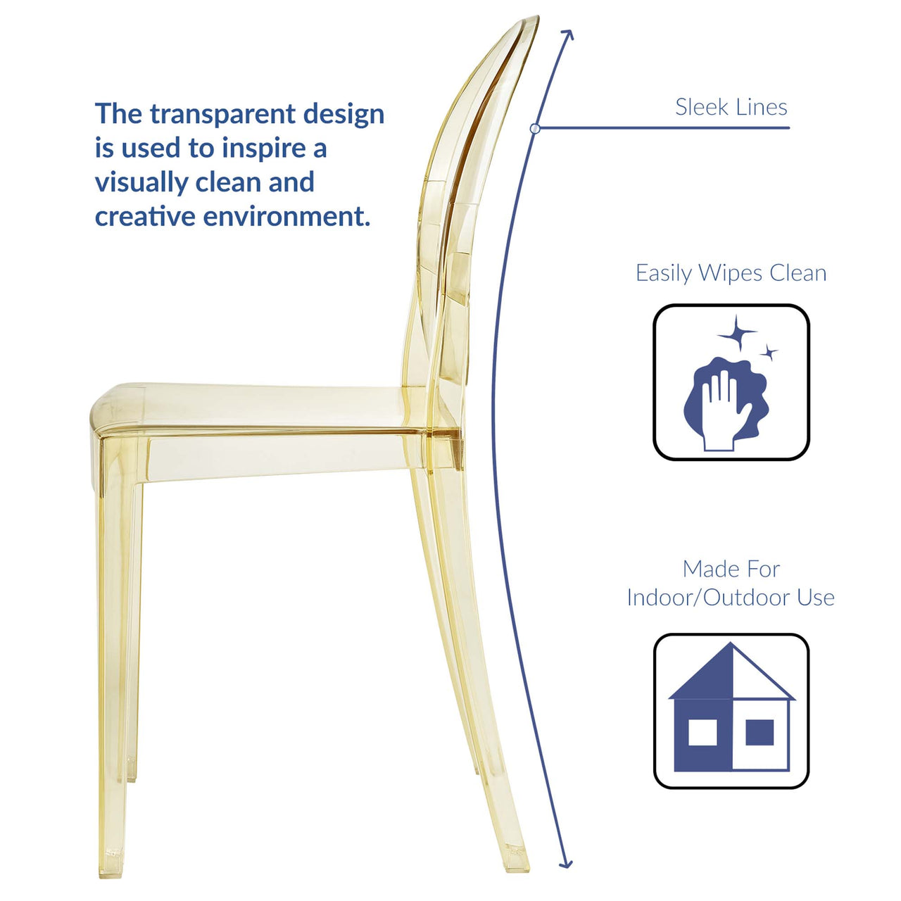 Casper Dining Side Chair, Yellow