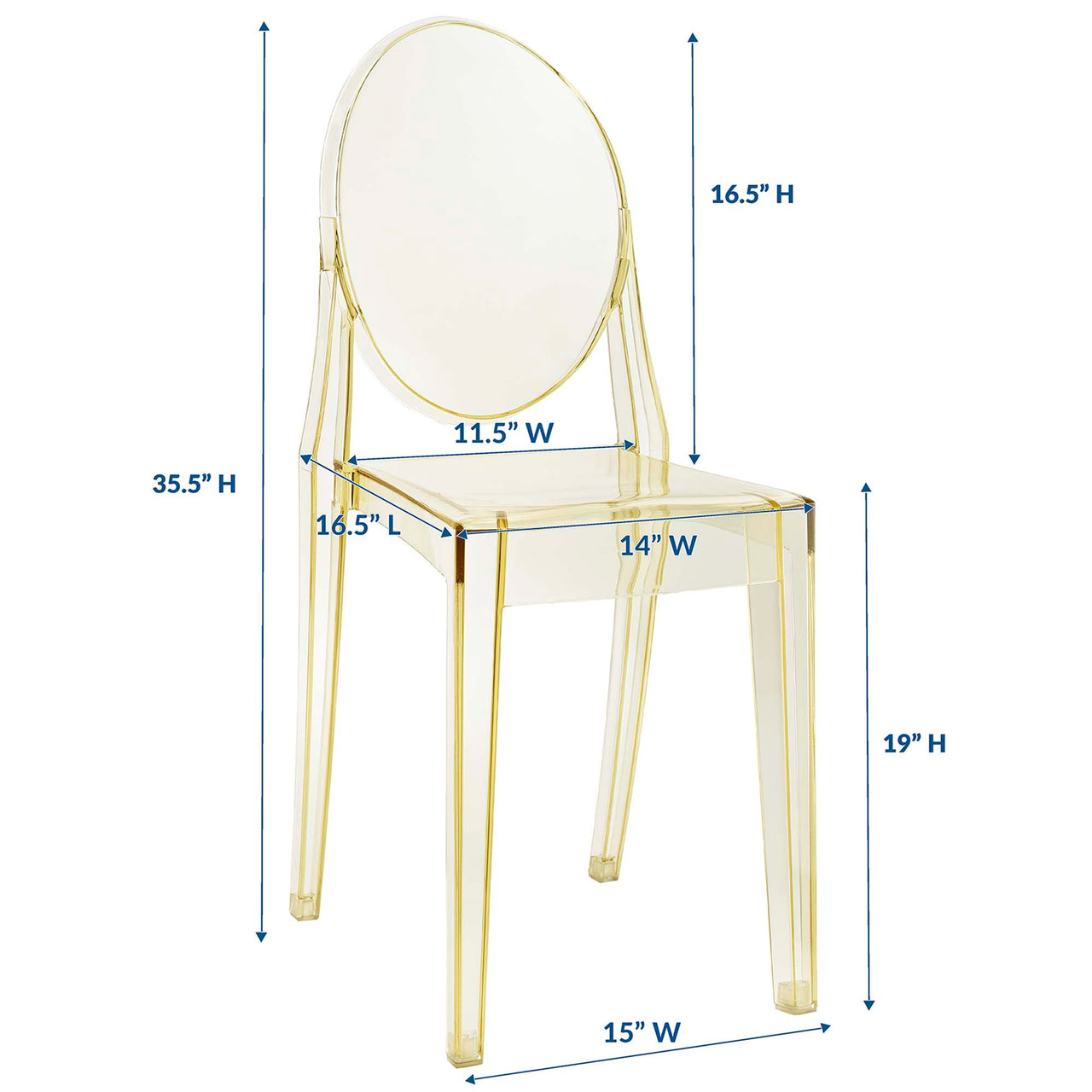Casper Dining Side Chair, Yellow