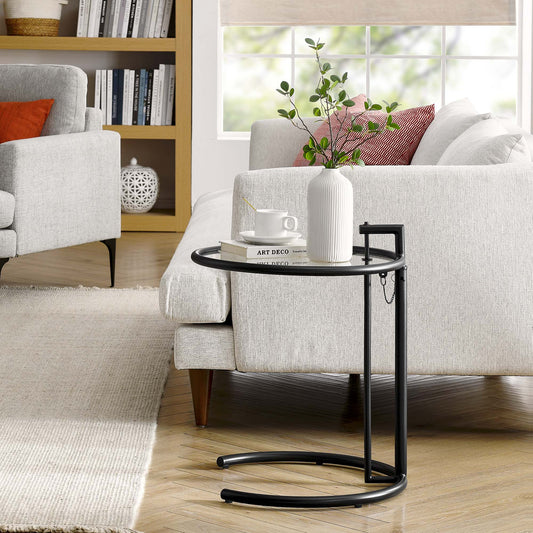 Kathleen Metal Side Table, Black