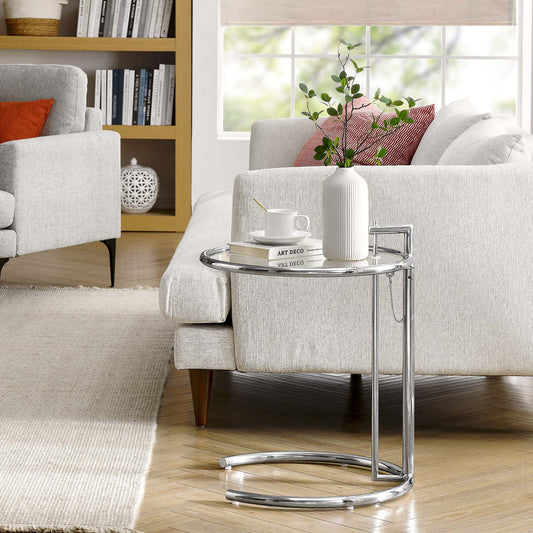 Kathleen Metal Side Table, Silver