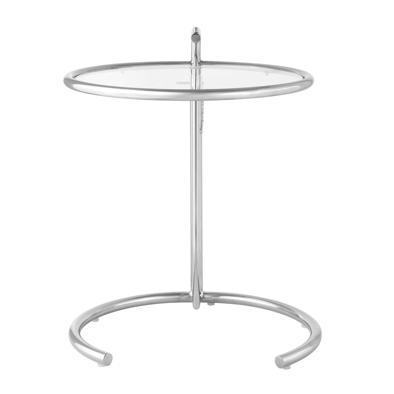 Eileen Gray Metal Side Table, Silver