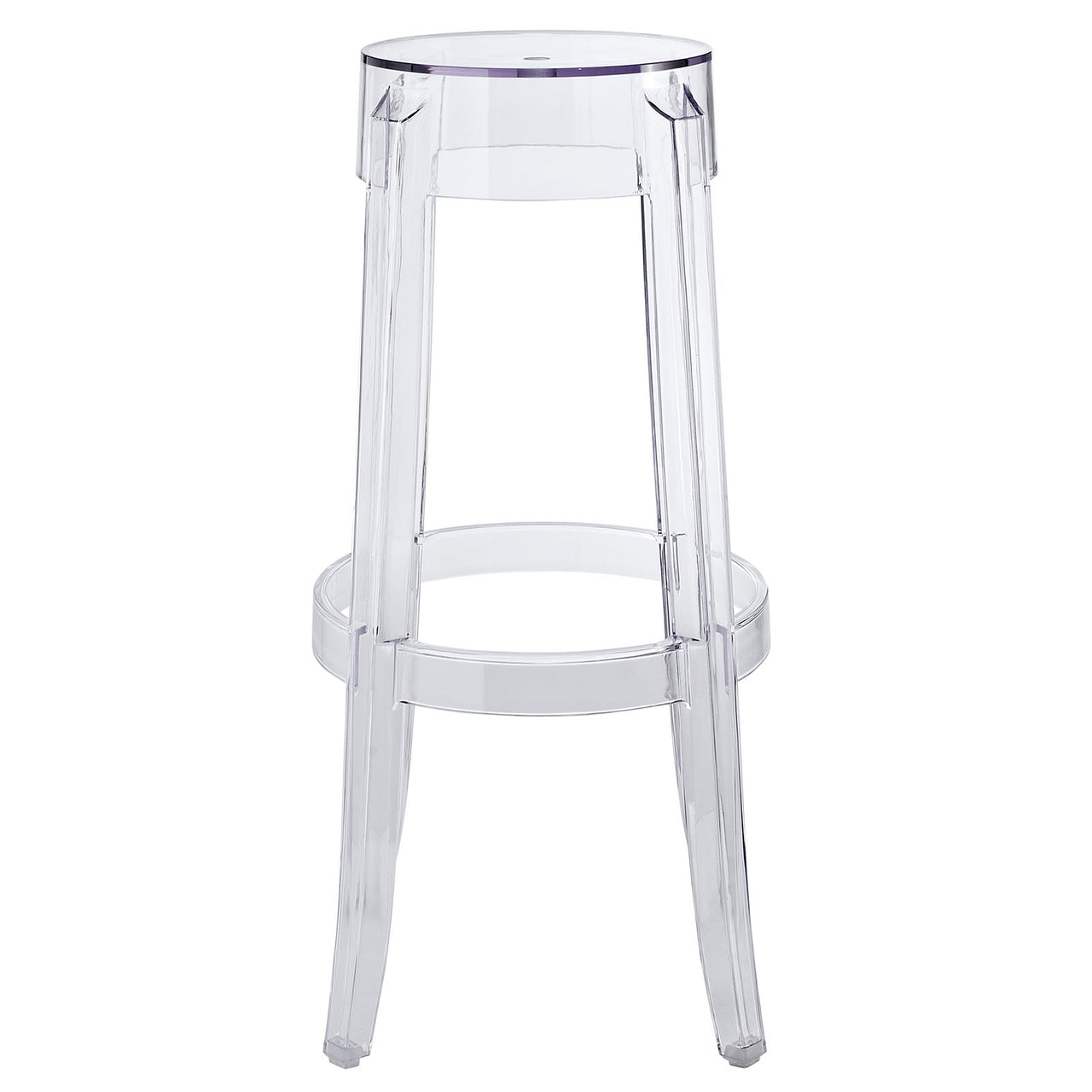 Elysian Bar Stool Set of 2, Clear