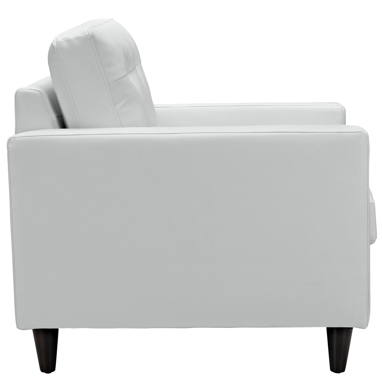 Dynasty Leather Armchair Set of 2, White