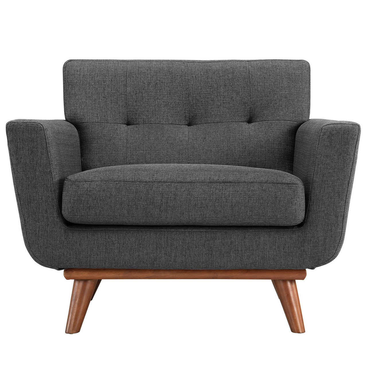 Engage Wood Armchair Set of 2, Gray