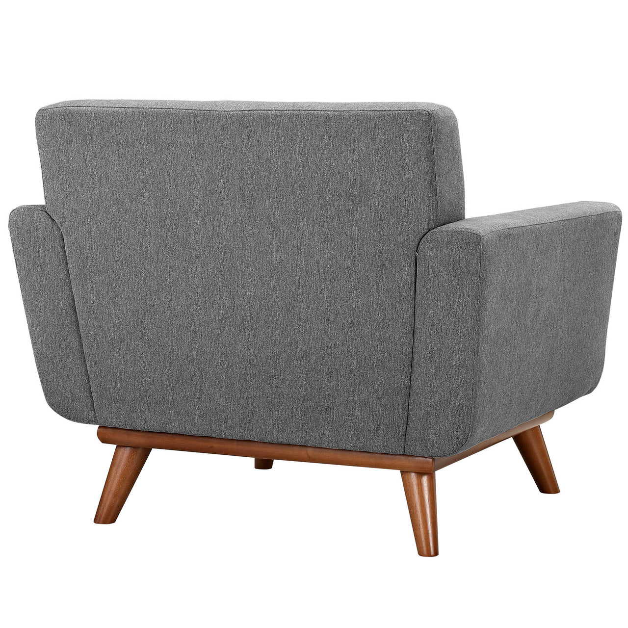 Rendezvous Wood Armchair Set of 2, Light Gray