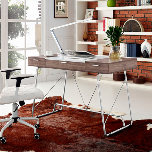 Fusion Office Desk, Birch