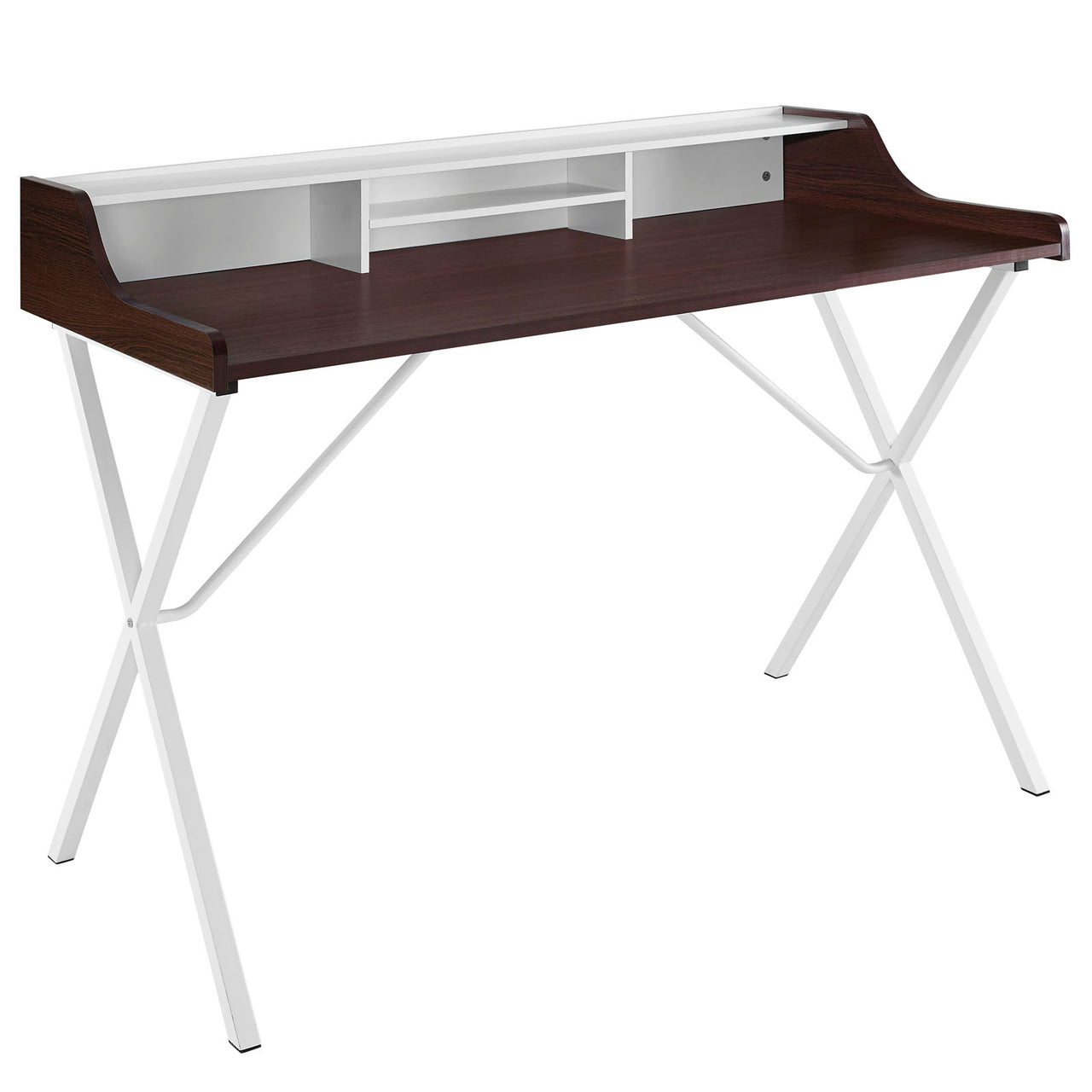Bin Office Desk, Cherry