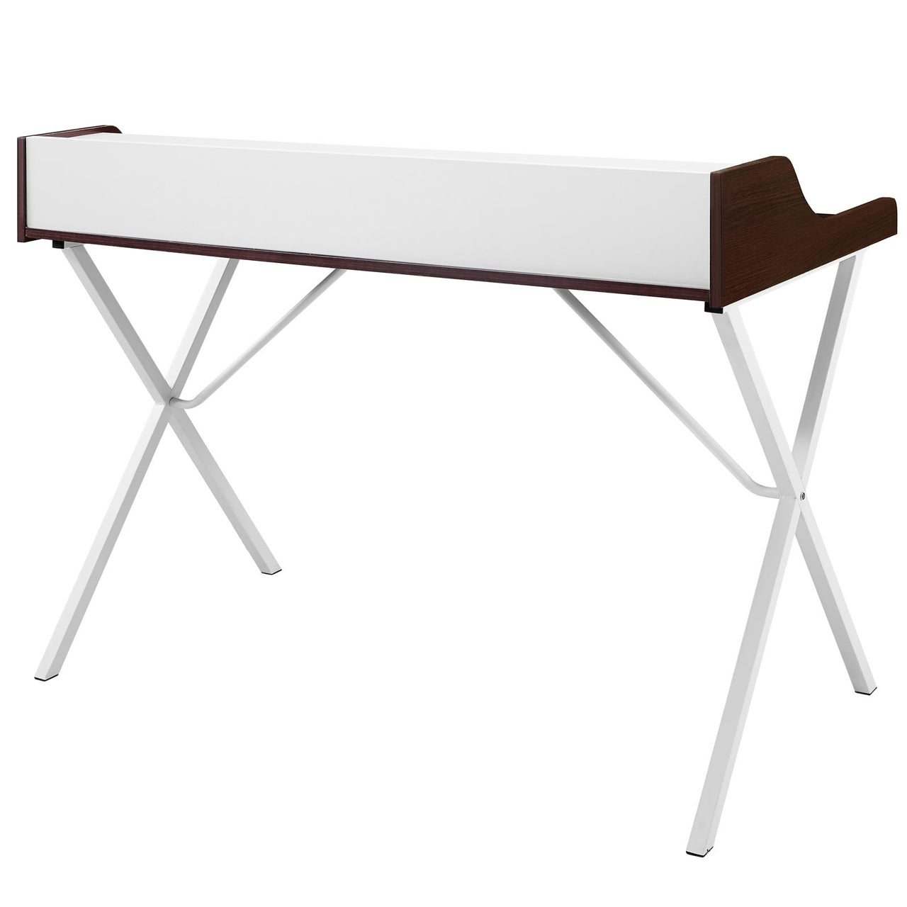 Bin Office Desk, Cherry