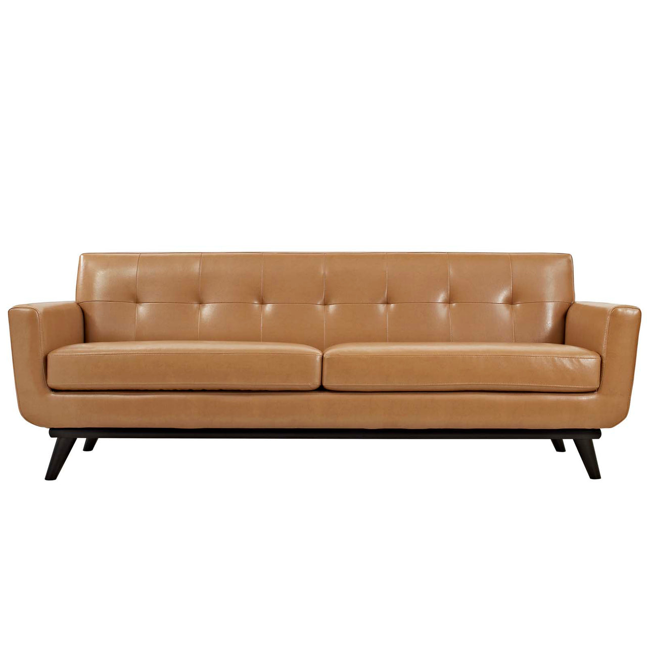 Rendezvous Bonded Leather Sofa, Tan